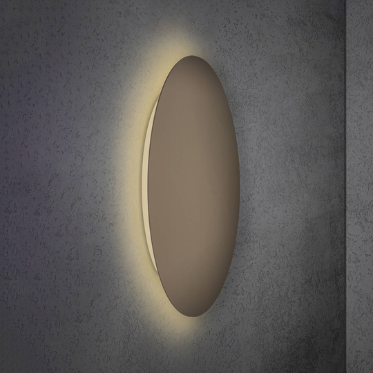 Escale Blade LED-vägglampa, brons, Ø 44 cm