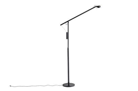 HAY Fifty-Fifty Golvlampa Svart