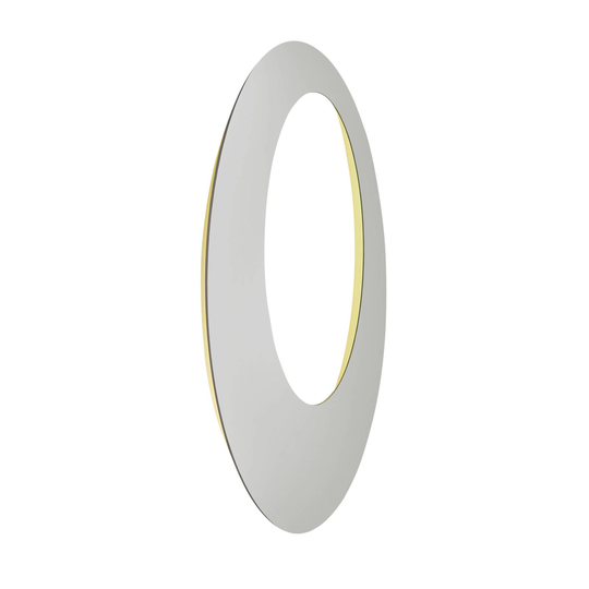 Escale Blade Open LED-vägglampa, silver, Ø 95 cm