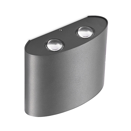 Lindby Gatlin LED-utomhusvägglampa, 14 cm