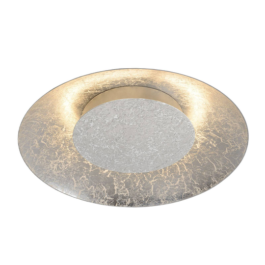 LED-taklampa Foskal silver, Ø 34,5 cm