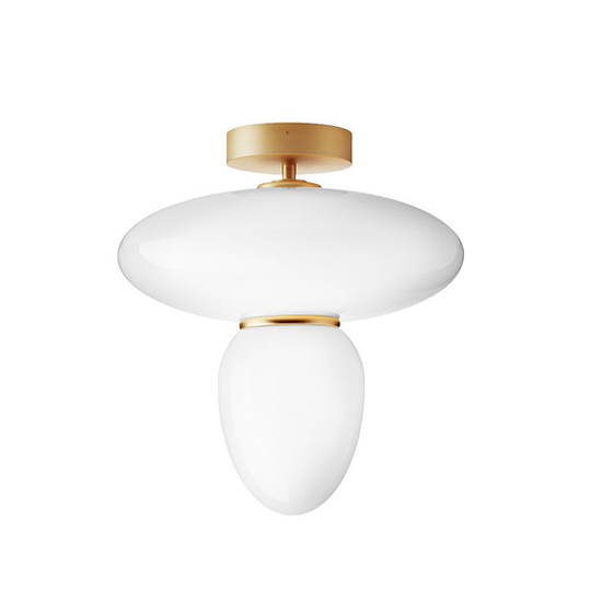 Nuura Rizzatto 42 Taklampa Opal/Mässing
