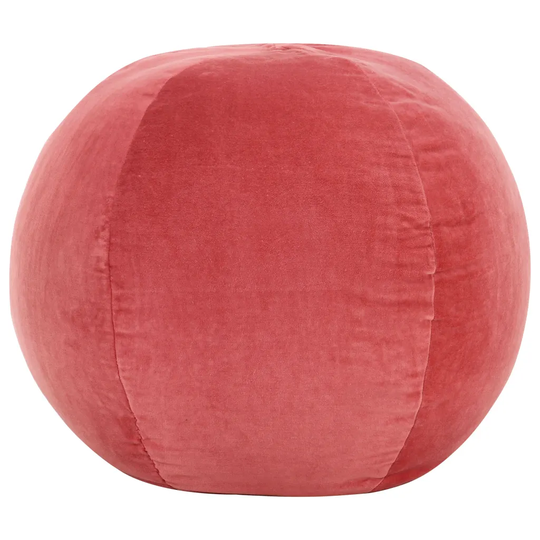 Sittpuff bomullssammet 50x35 cm rosa