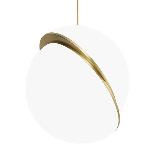 Lee Broom Crescent Light Taklampa Opal/Mässing