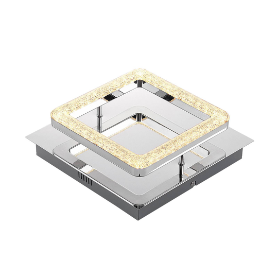 Lindby Charleen LED-taklampa, förkromad