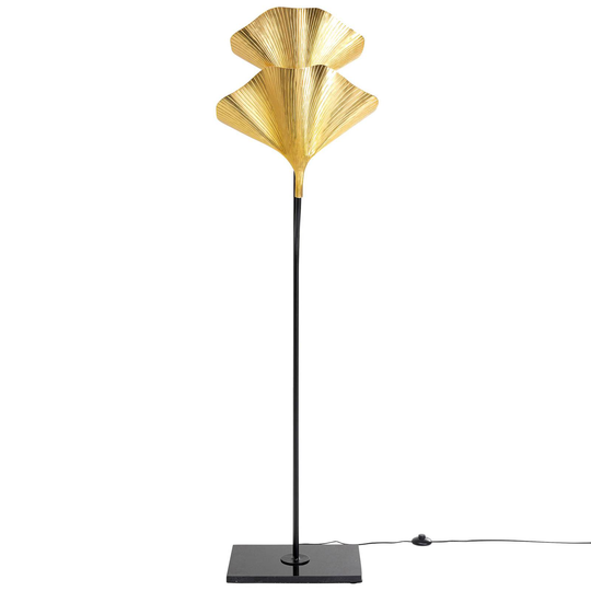 KARE Gingko Due golvlampa med guldblad