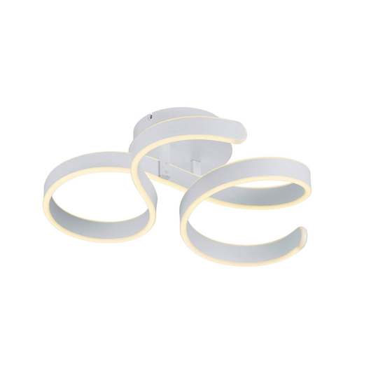 LED-taklampa Francis vit matt