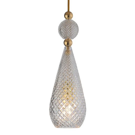 EBB & FLOW Smykke pendellampa guld, kristall