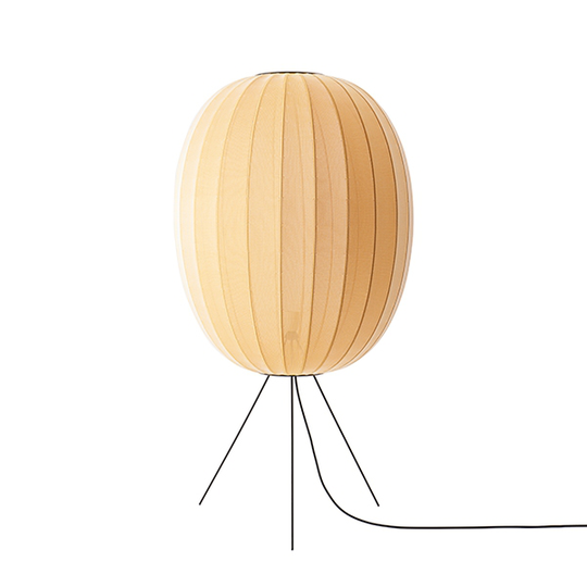 Made By Hand Knit-Wit Oval Golvlampa Gul Medium Ø65
