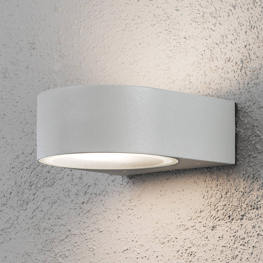 Utomhusvägglampa Teramo grå