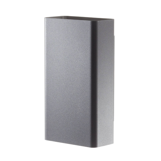 BEGA Studio Line vägglampa smal svart/alu 22 cm
