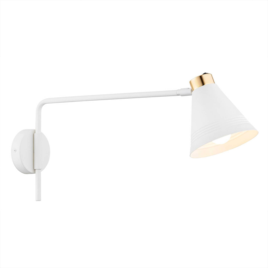 Vägglampa Avenidos, 57 cm djup, vit