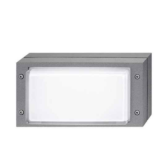 Grå utomhusvägglampa Bliz med LED