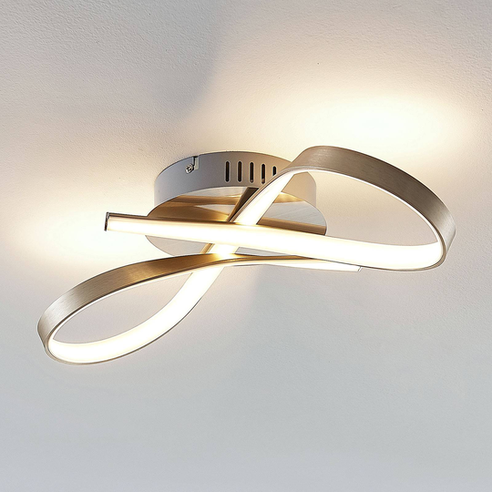 LED-taklampa Alana i slingform