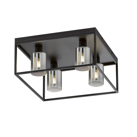 Taklampa Iska, 4 lampor, 45x45cm