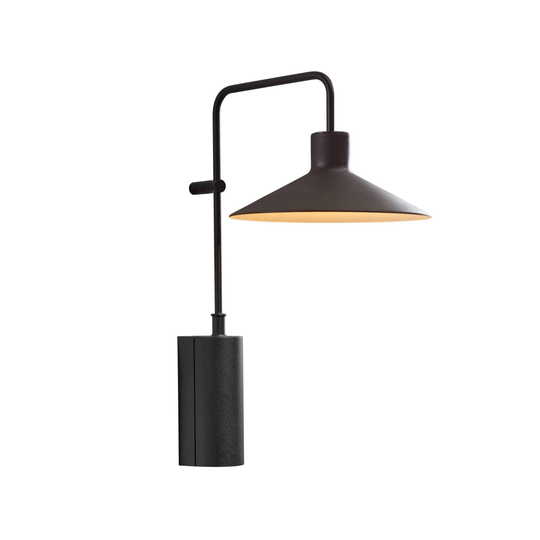 Bover Platet A01 LED-utomhusvägglampa skärm svart