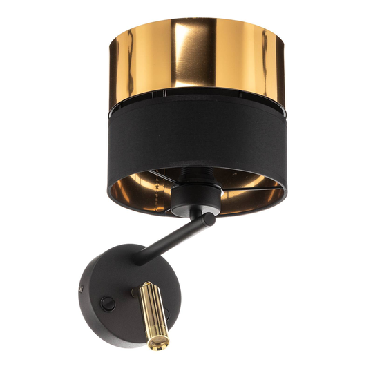 Vägglampa Hilton med LED-läslampa