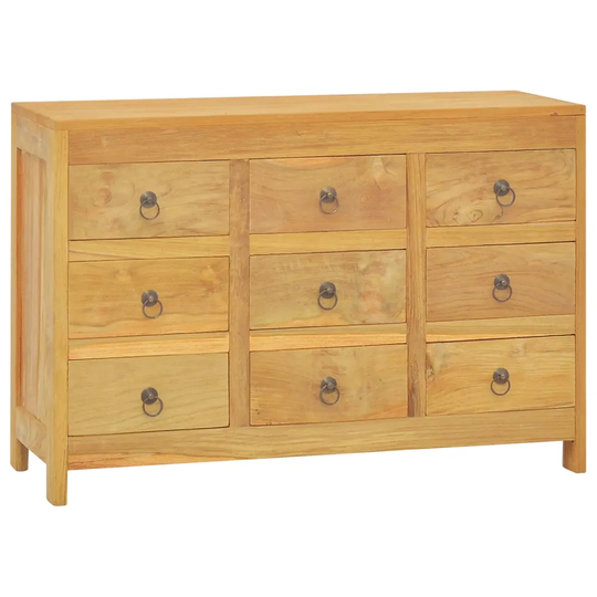 Byrå 80x30x55 cm massiv teak