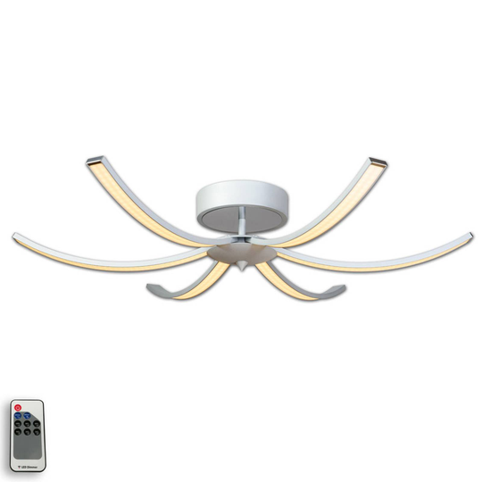LED-taklampa Umbra 6 lampor 91cm aluminium
