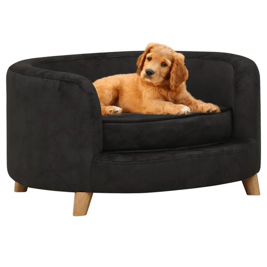 Hundsoffa svart 69x69x36 cm plysch