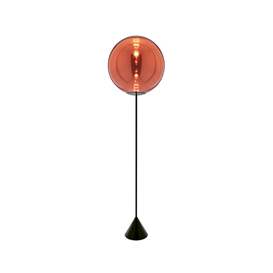 Tom Dixon Globe Cone Golvlampa Koppar LED