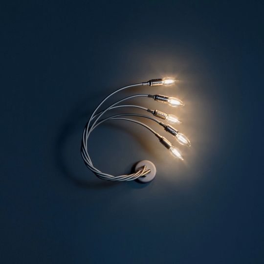 Turciù - Vägglampa 5, Nickel
