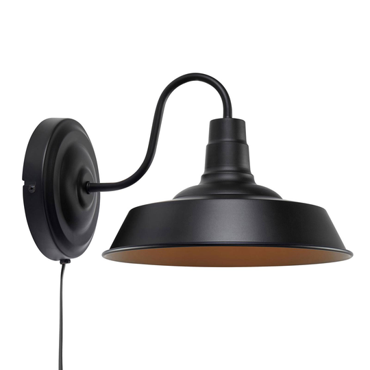Vägglampa Grimsby, svart