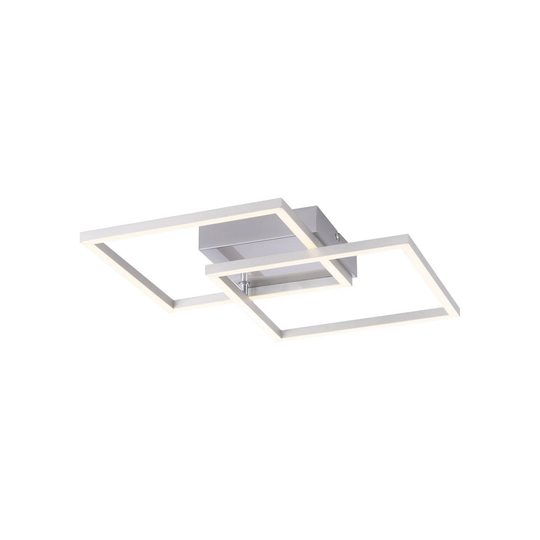 LED-taklampa Iven, stål, 35,9x35,9 cm