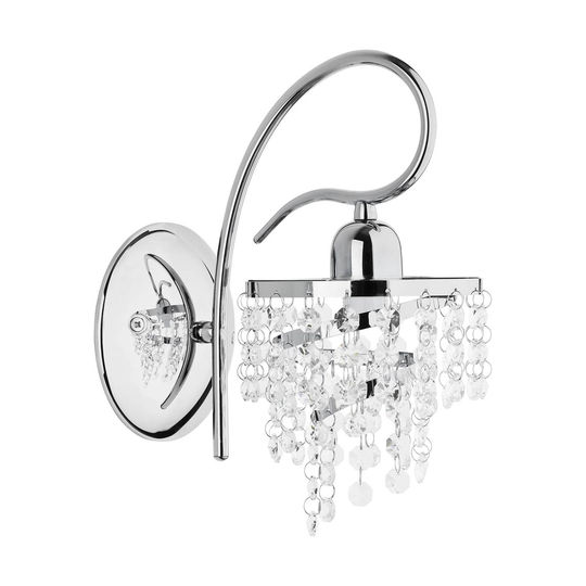 Vägglampa Dace med glashänge