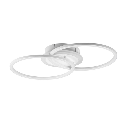 LED-taklampa Venida i ringdesign, vit