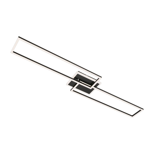 LED-taklampa Frame CCT 2 rekt fjärrkontroll svart