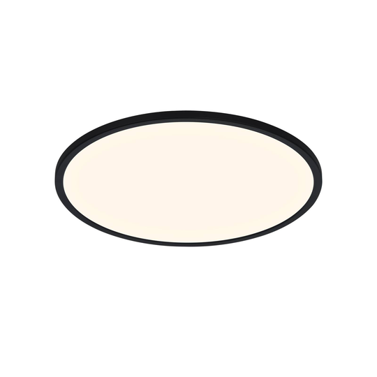 LED-taklampa Oja Smart, svart, Ø 42 cm