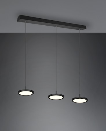 Tray LED Taklampa 3L Svart