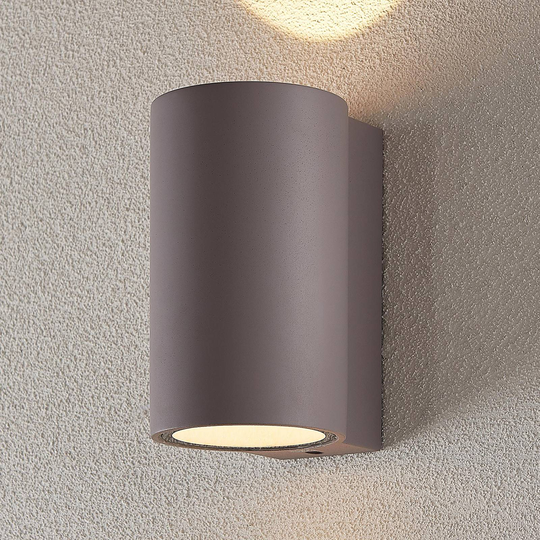 LED-utomhusvägglampa Katalia betong, 2 ljuskällor