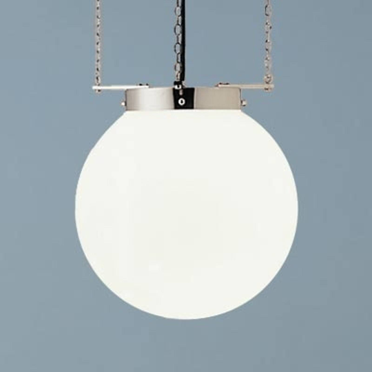 Hänglampa i Bauhaus-stil, förnicklad 25 cm
