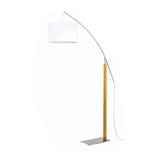 Aluminor Rainbow golvlampa ek ljus/krom