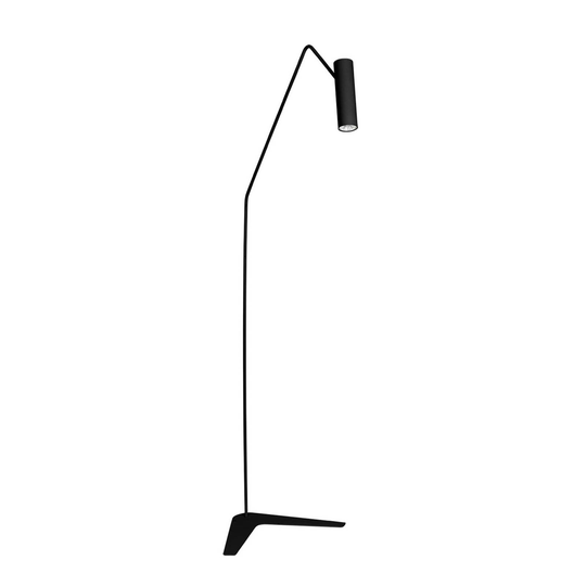 Golvlampa Eye Super med rörligt huvud, svart