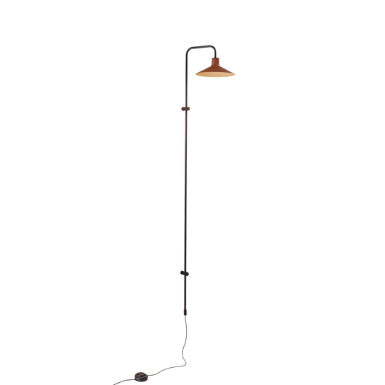 Bover Platet A05 LED-vägglampa dimmer, terrakotta