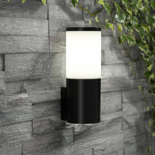 LED-utomhusvägglampa Amelia med CCT, svart