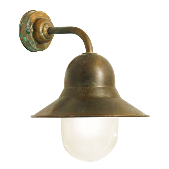 Enkel utomhusvägglampa Lampara