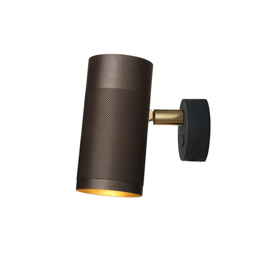 Thorup Copenhagen Cartridge Vägglampa Liten Rökfärgad Mässing