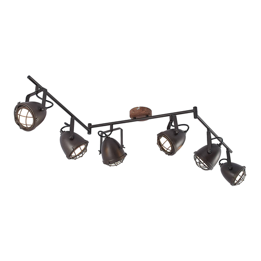 Lindby Adeon LED-taklampa, 6 lampor