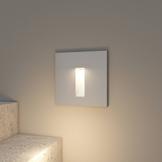 Arcchio Lanti infälld vägglampa, silver, G9, IP65