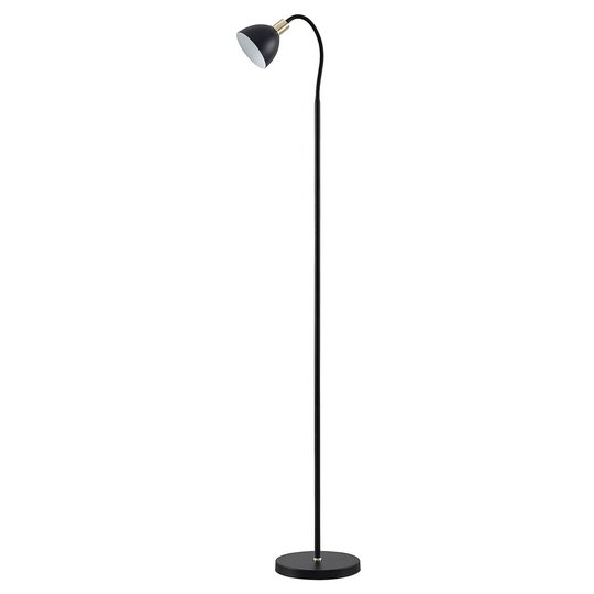 Lindby Genora golvlampa i svart, 1 lampa