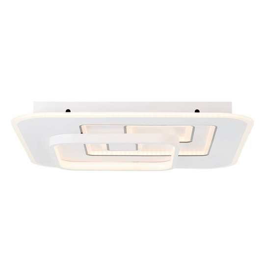 LED-taklampa Furtado, rektangulär