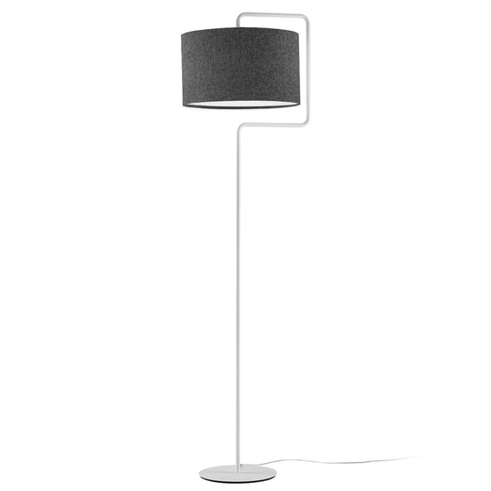 Textil-golvlampa Morfeo i antracit