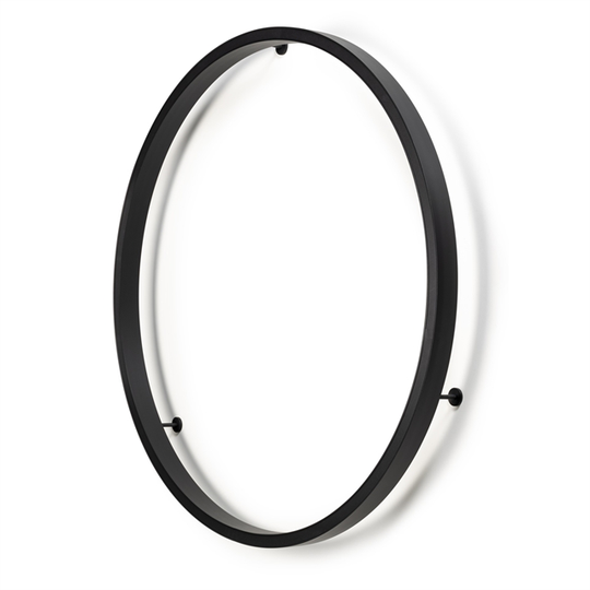 Nemo Zirkol Circle Vägglampa Svart Ø150 2700K