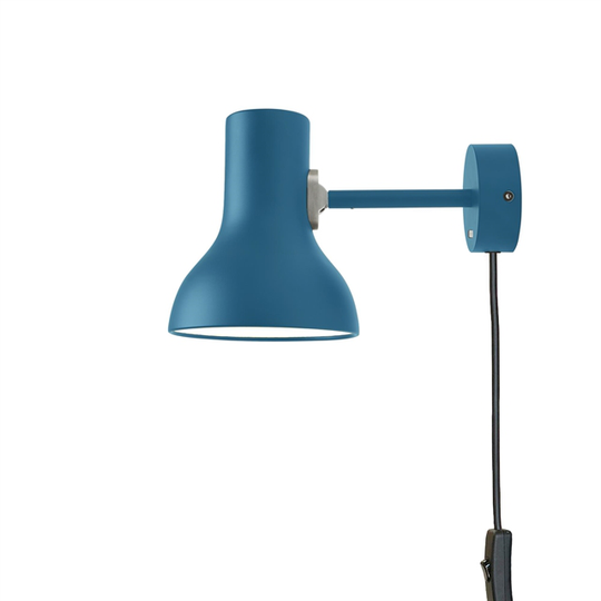 Anglepoise Type 75 Mini Vägglampa Margaret Howell Edition m. Sladd Saxonblå