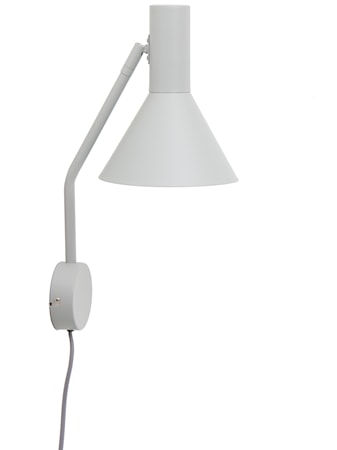 Lyss Vägglampa Matt Ljusgrå