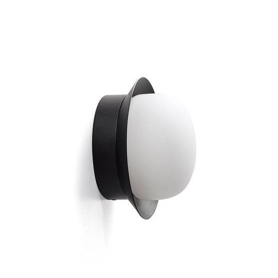 LED-vägglampa May IP44, svart